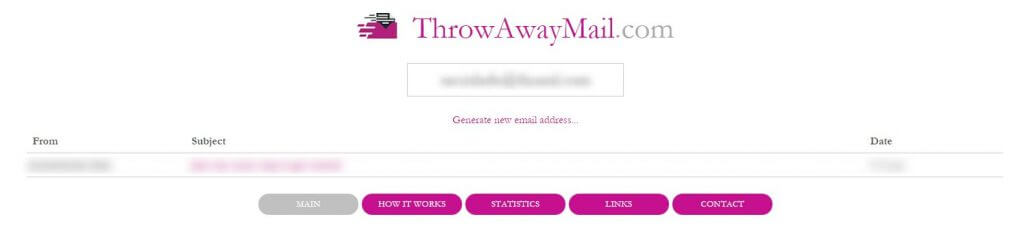 Throwaway email