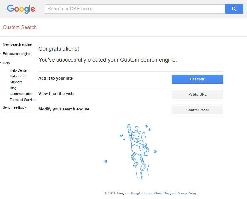 Google Custom Search Engine