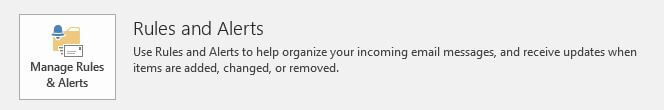 outlook rules and alerts