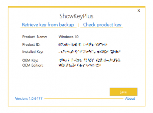 get Windows license key